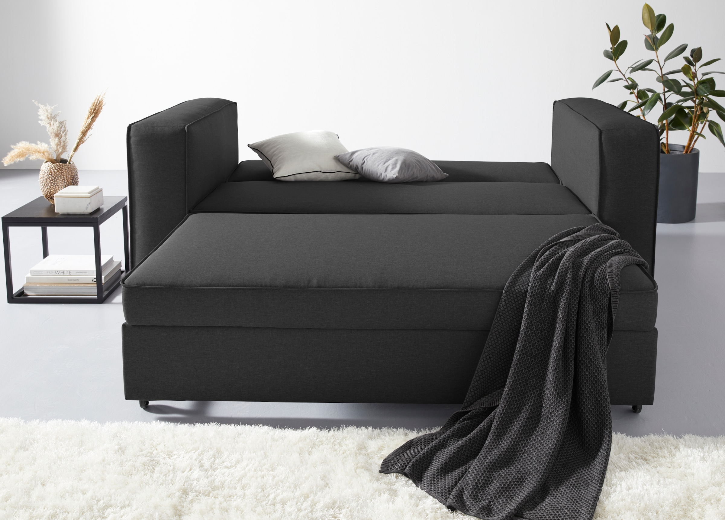 Home affaire Schlafsofa »Asmund, Design-Schlafsofa, komfortable Bedienung,« perfekter Sitzkomfort, Liegefläche 160/200 cm