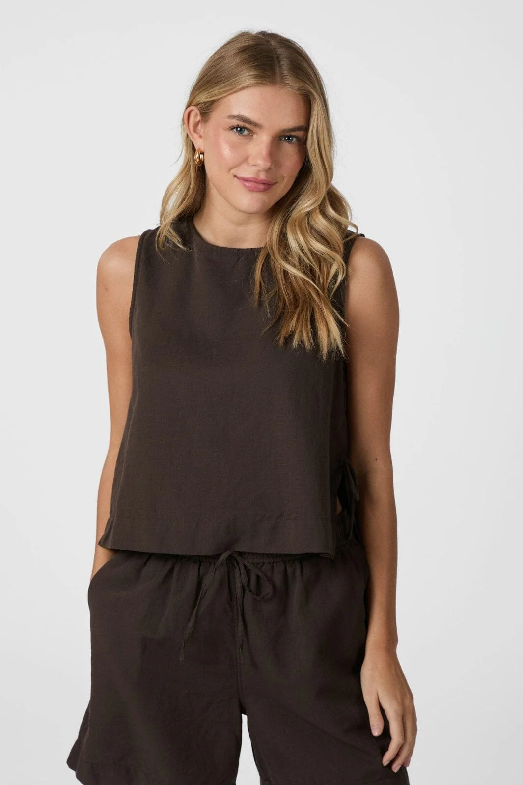 Neo Noir Svetlana Linen Top 159947