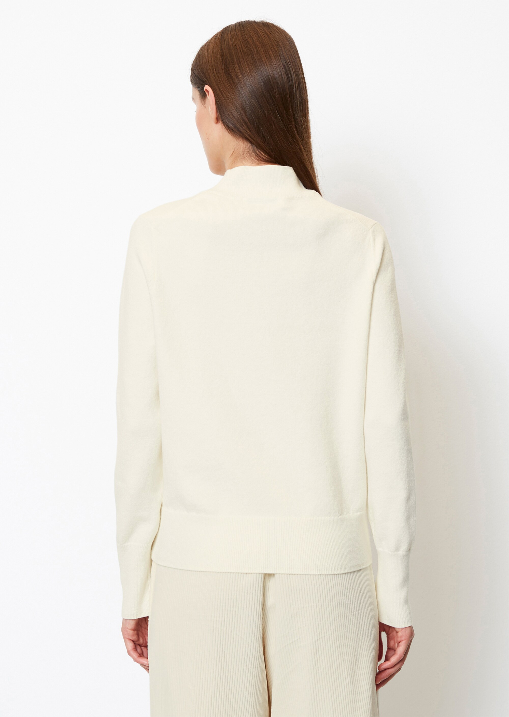 Softer Strickpullover aus Cotton Wool Stretch
