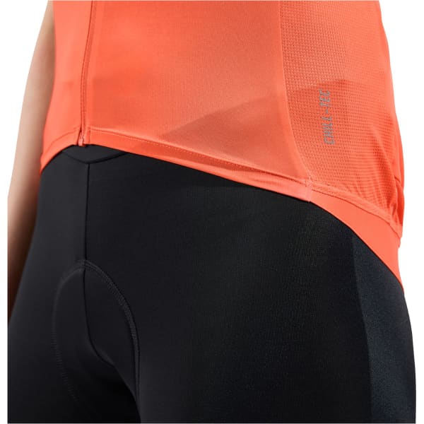 Maillot vélo ODLO ZEROWEIGHT CHILL-TEC S/U COLLAR S/S FULL ZIP W LIVING CORAL