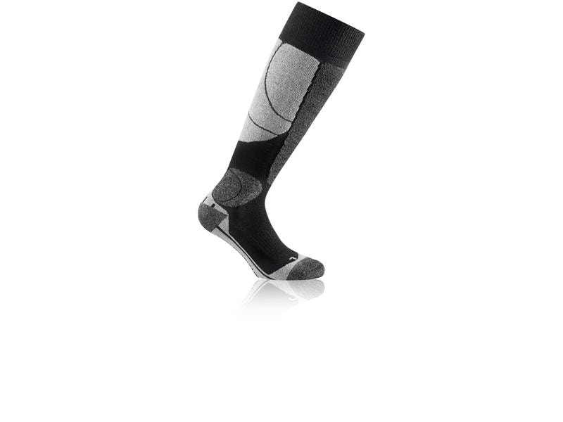 Rohner Socks Skisocken Grau/Schwarz 3er-Pack Snowboardsocken in Grösse 39 - 41