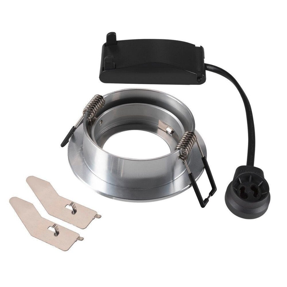 Nieuwe Tria inbouwplafondlamp in aluminium, GU10, 82mm rond