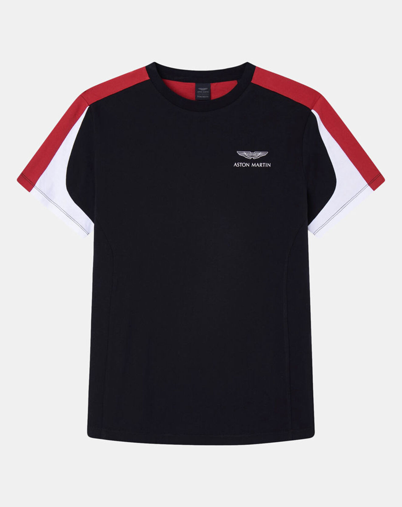 Hackett London T-Shirt Regular Fit Aston Martin Racing Raglan noir/rouge