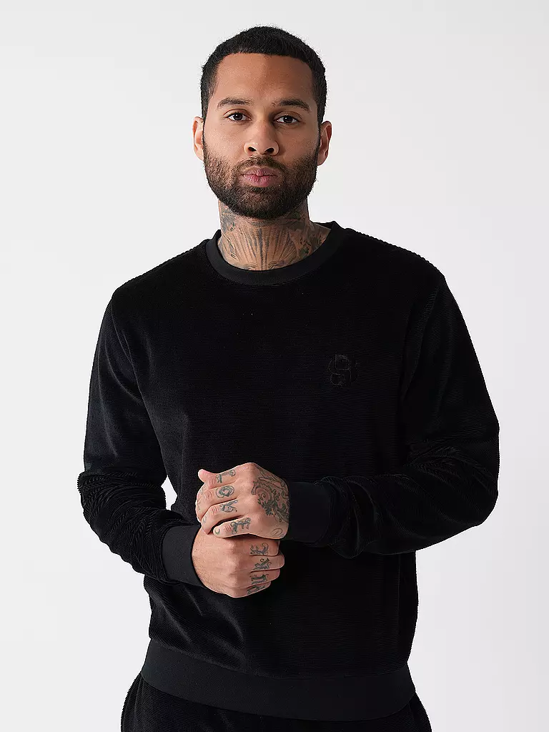 BOSS Loungewear Sweater schwarz