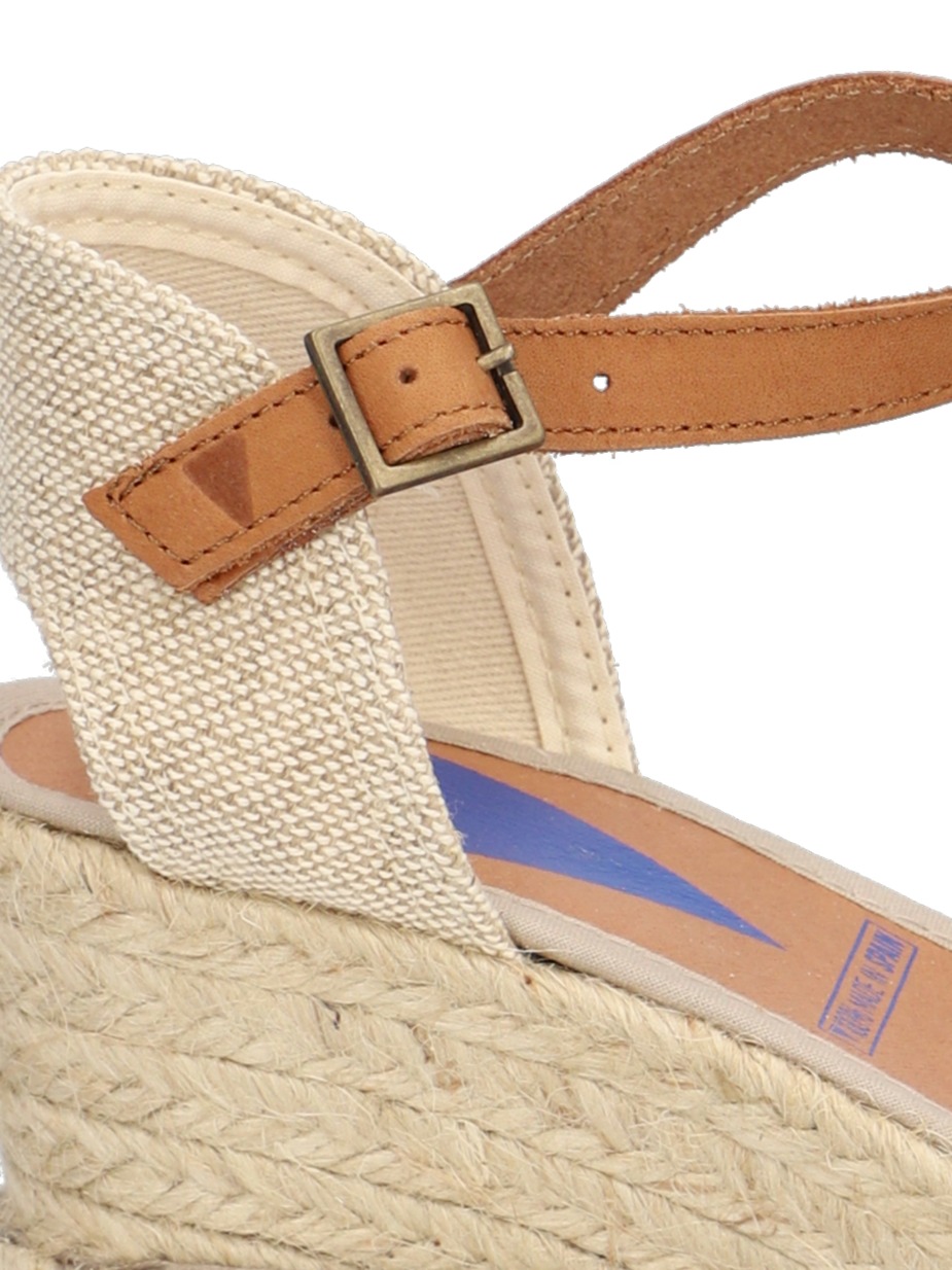 Veloursleder Keilsandale