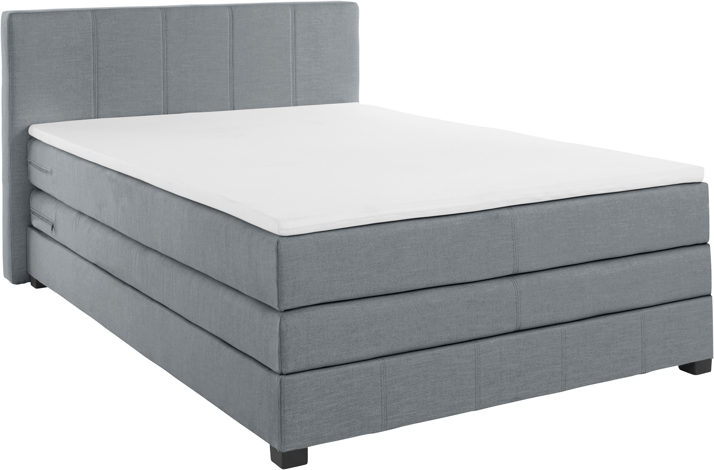 GOODproduct Boxspringbett »Peetu« Taschenfederkern-Matratze, in 4 Breiten und 4 Farben, incl. Topper