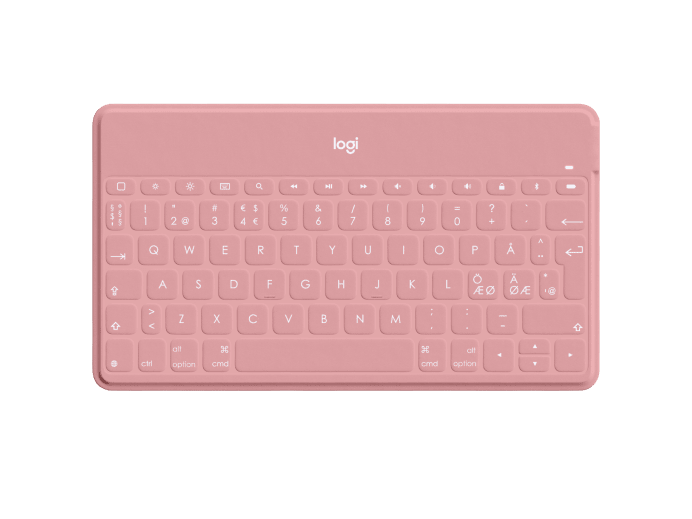Logitech - Keys-To-Go - Pink (Nordic)
