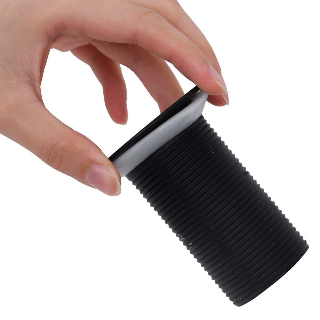 vidaXL Klik-Klak Stopper zonder Overloop, Zwart, 6,4x6,4x9,1 cm