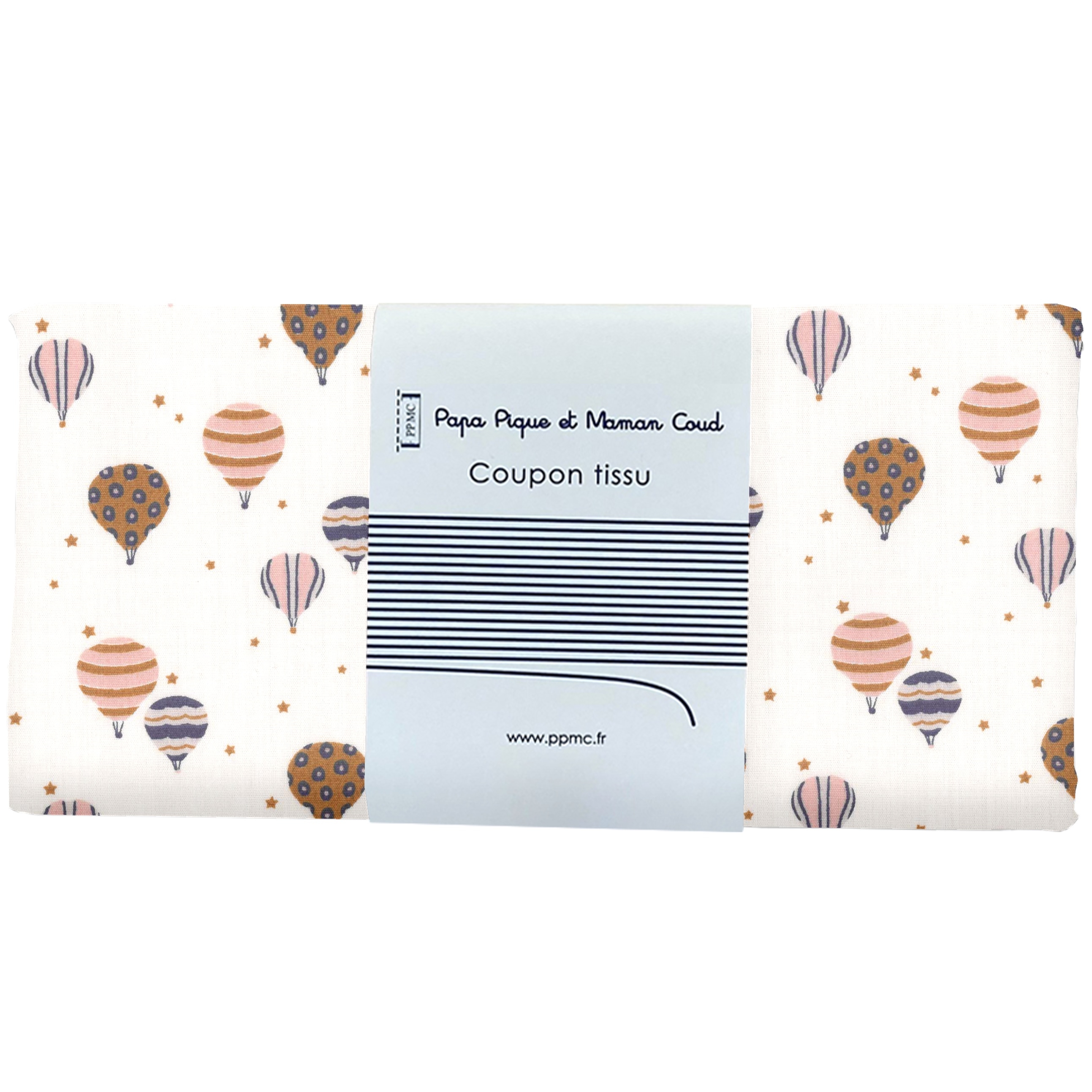 Coupon Tissu 50 Cm Montgolfiere