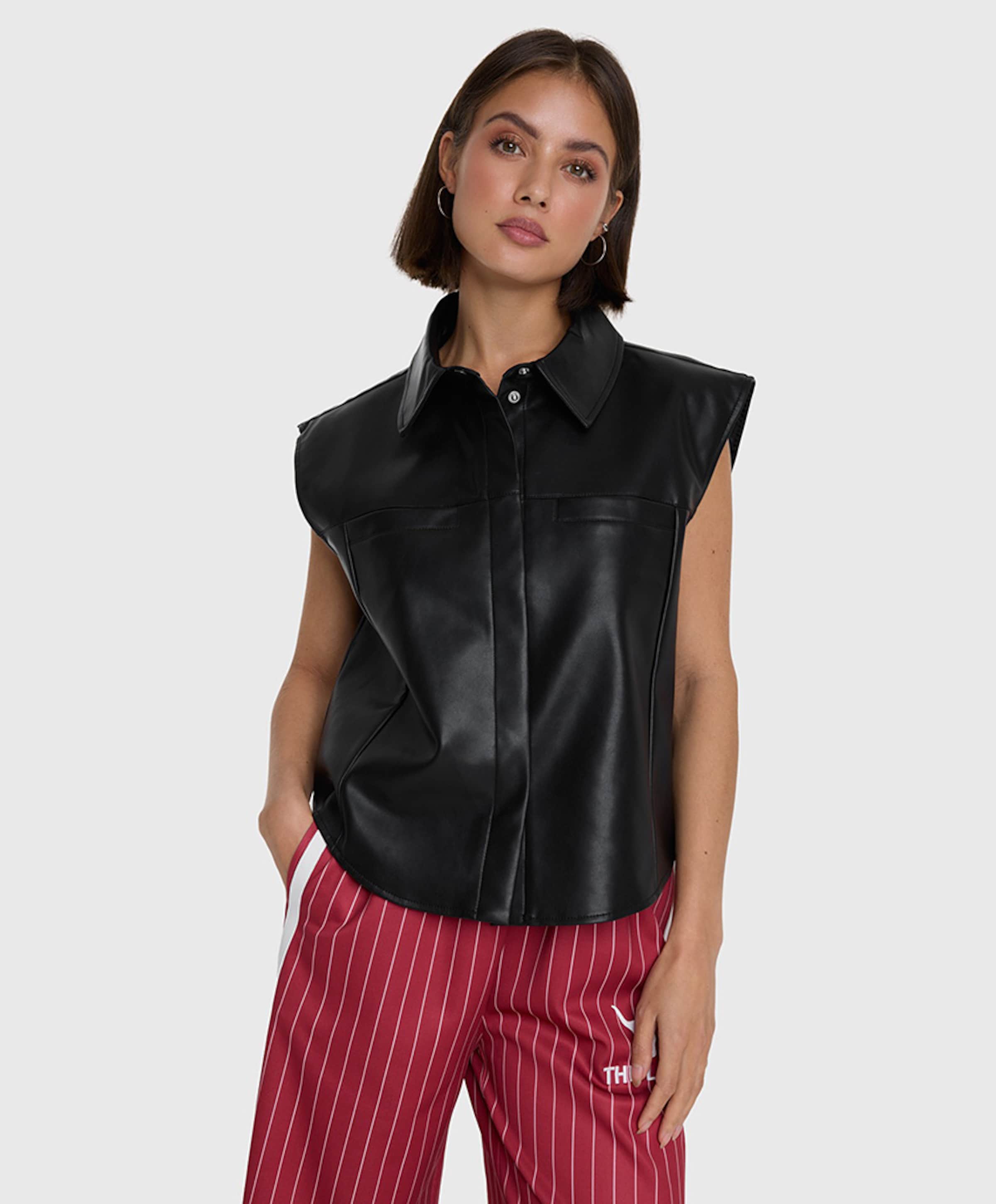 Alix The Label Dames gilet zwart