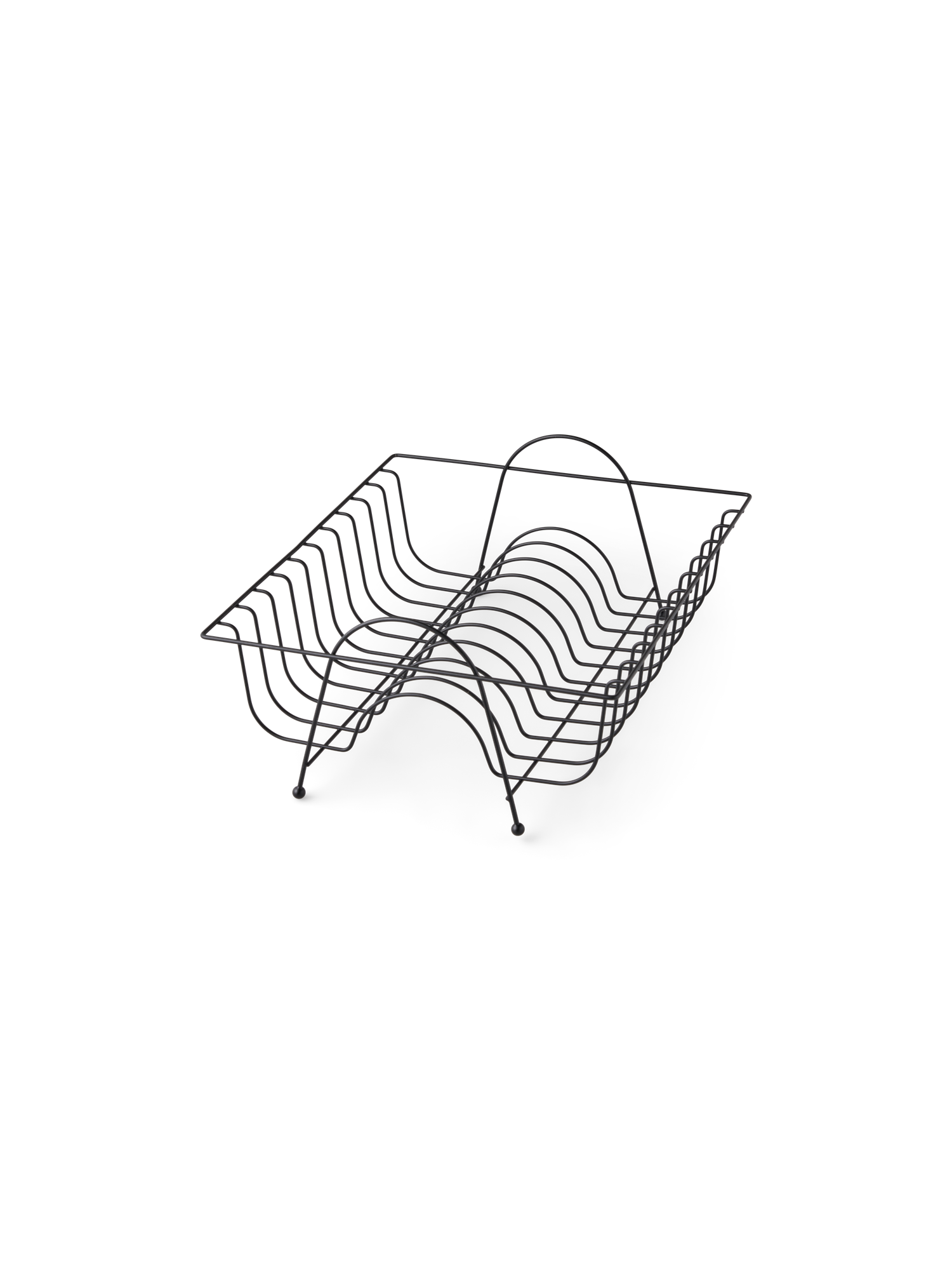 Opvaskestativ | Jern. 34,1 x 27,4 x 8,4 cm. | Black