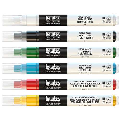 Liquitex® Paint Marker (Acrylmarker) 6er Set