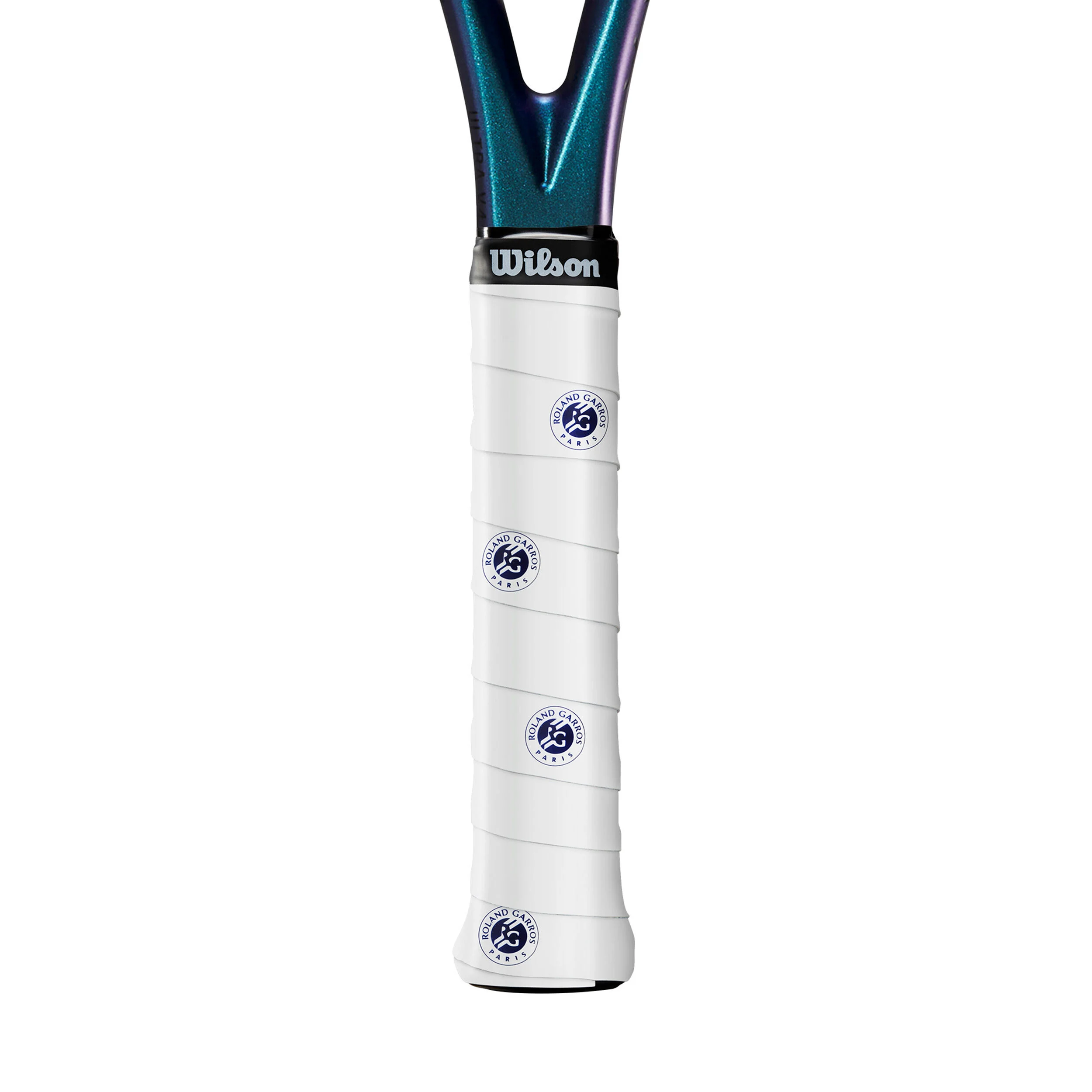 Wilson Pro Overgrip Roland Garros Pack De 3 - Blanc , Bleu