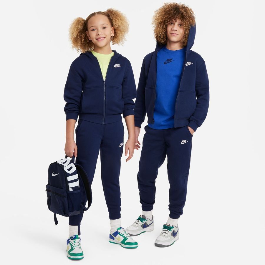 Nike Survêtement NSW Club Fleece - Bleu Marine/Blanc Enfant