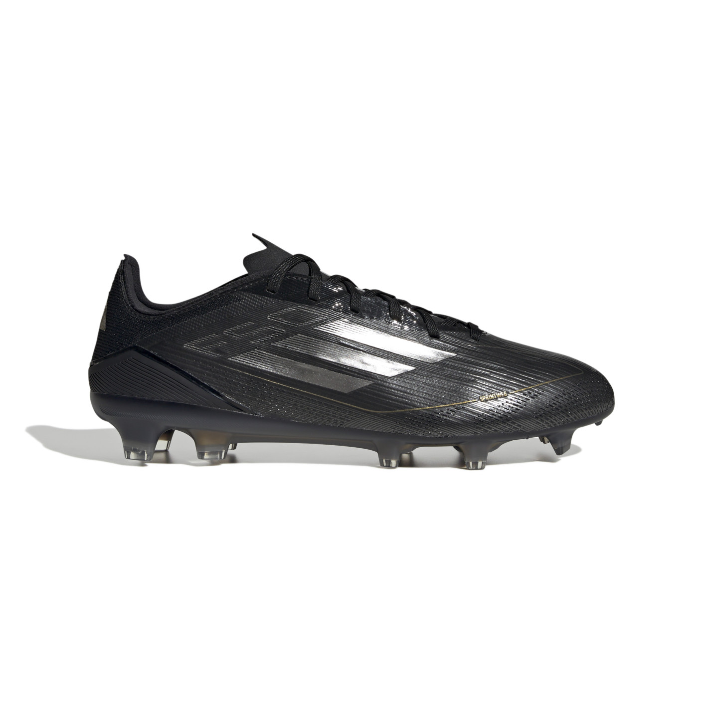 Adidas F50 Pro Gras Voetbalschoenen (FG) Zwart Grijs Goud