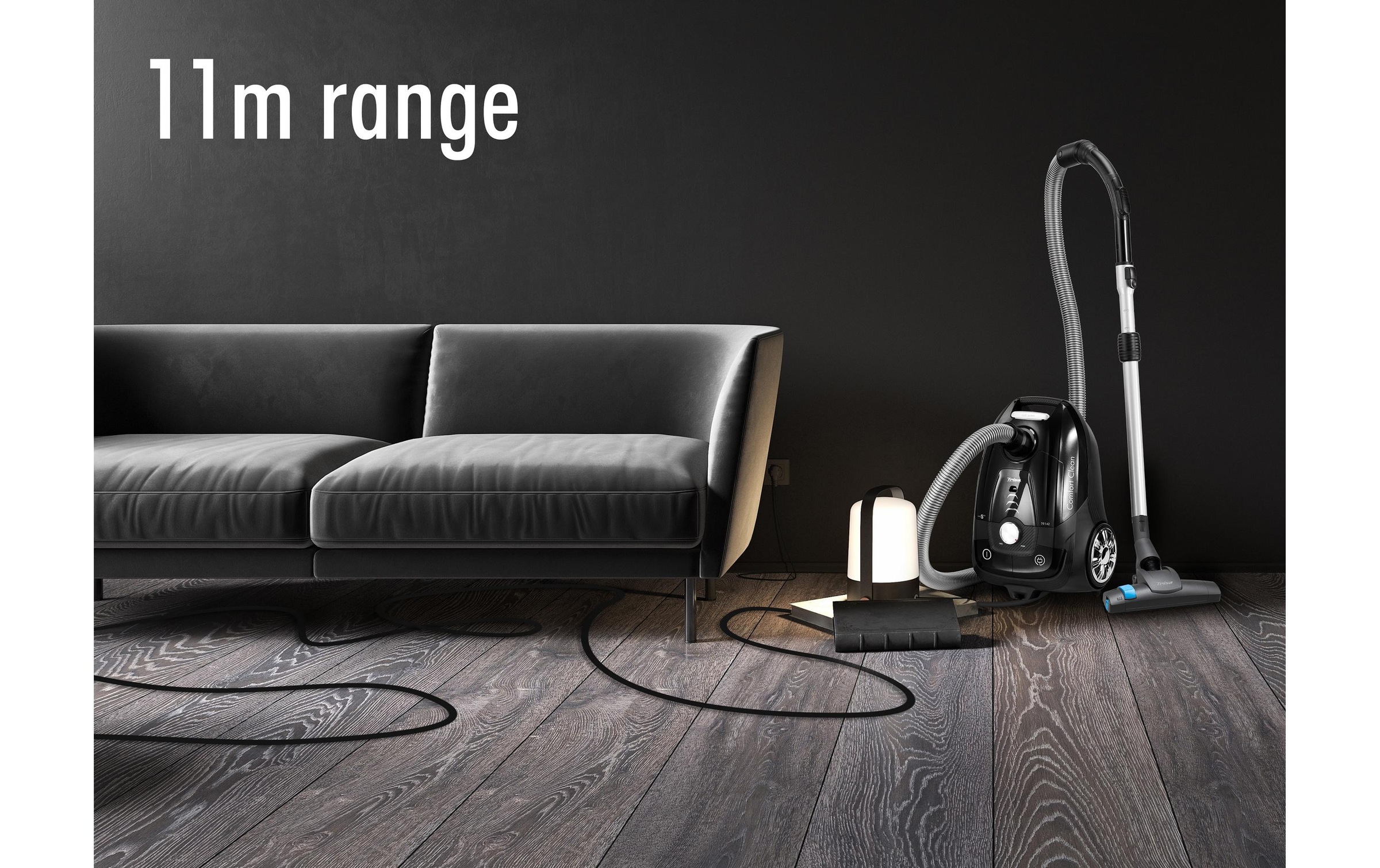Trisa Bodenstaubsauger »Comfort Clean T9142, Schwarz« 700 W beutellos
