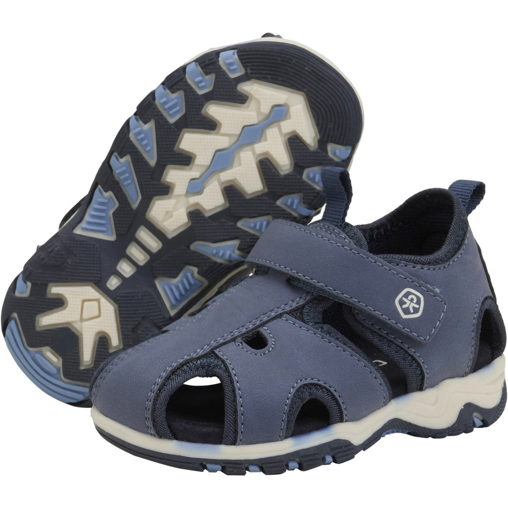 Køb Color Kids Vintage Indigo Baby Sandaler m. velcro rem