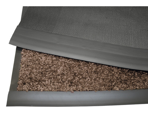 Op maat gemaakte Proper Tex bruine deurmat, 120 cm breed (per meter verkocht)