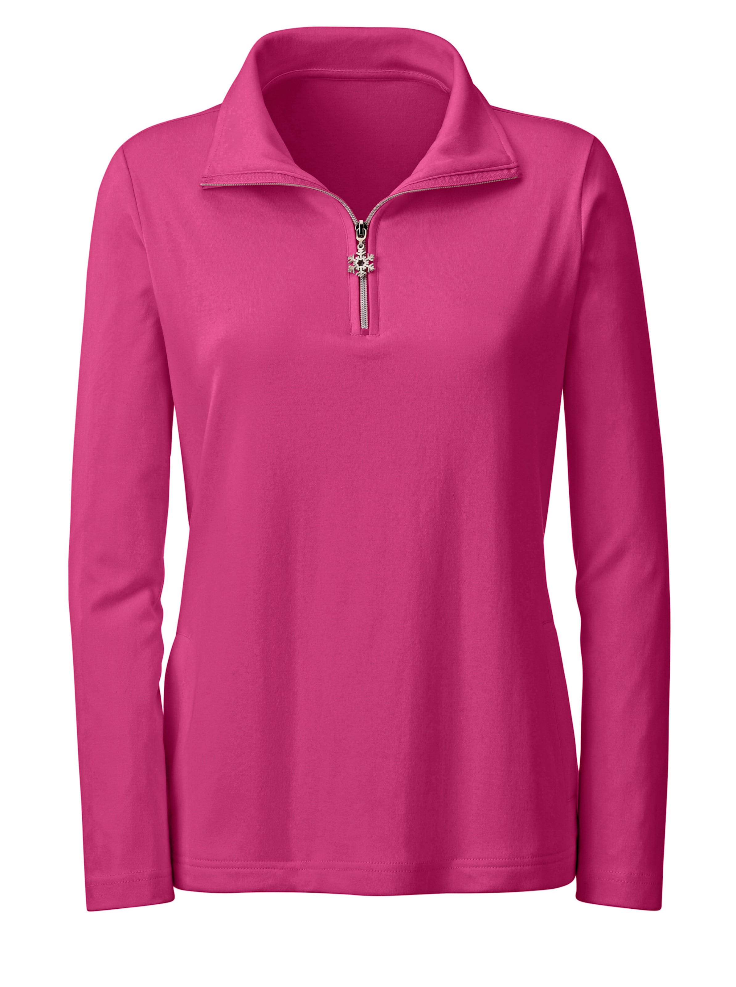 Langarmshirt in fuchsia
