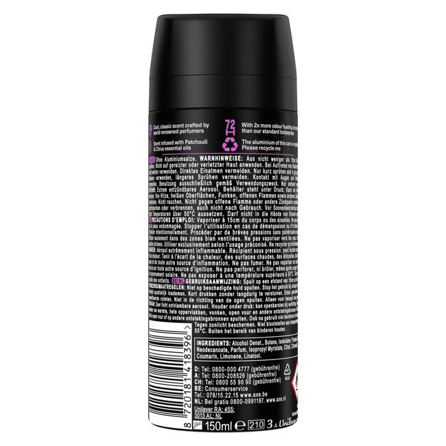 Axe Deo Bodyspray Purple Patchouli 150ml