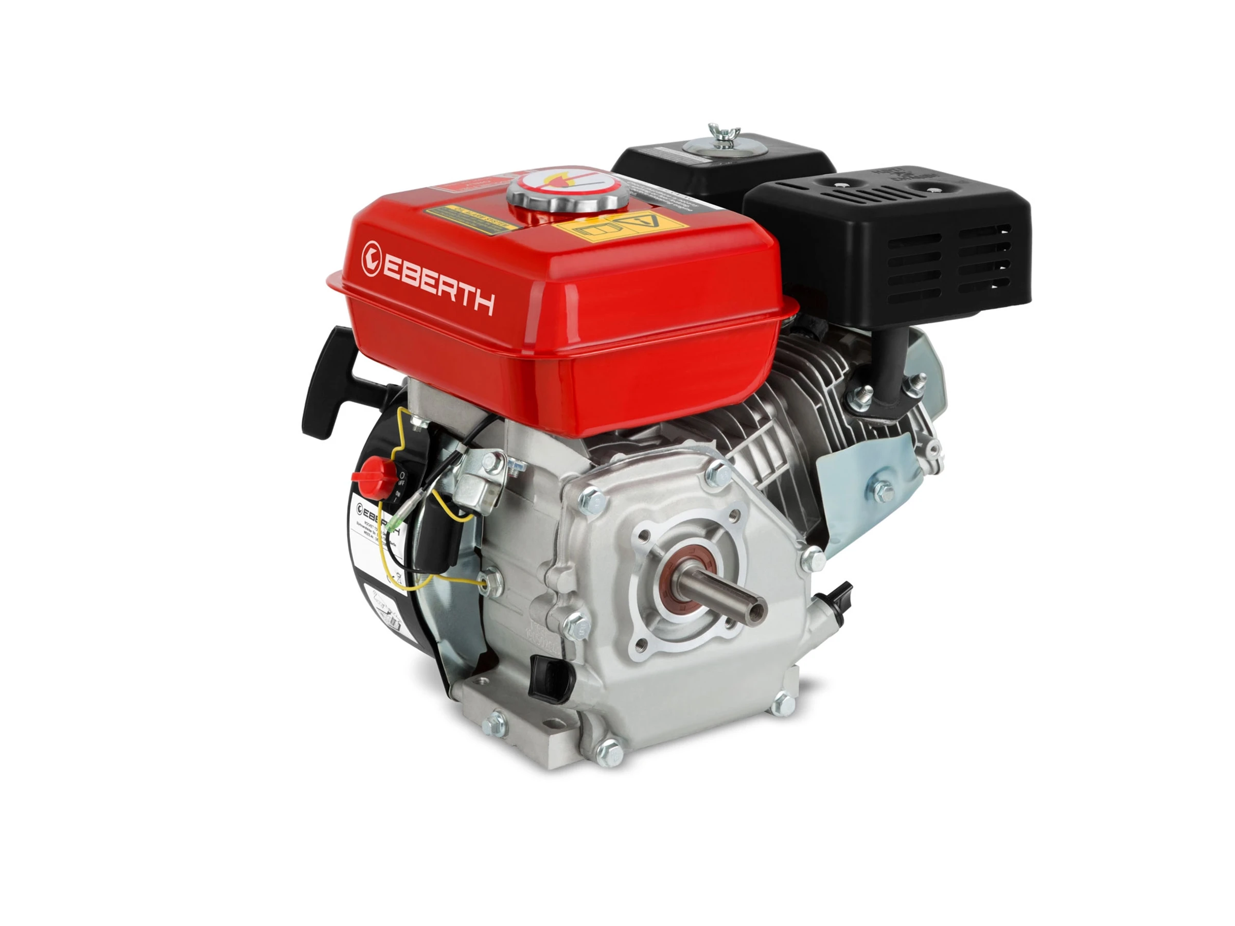 EBERTH Benzinmotor 6,5 PS 4,8 kW Standmotor Antriebsmotor mit 19,05 mm Ø Welle
