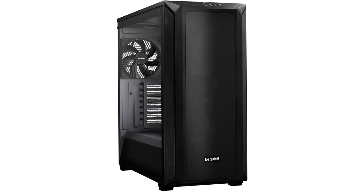 be quiet!SHADOW BASE 800 midi tower behuizing  (Zwart | 2x USB-A | 1x USB-C | Tempered Glass)