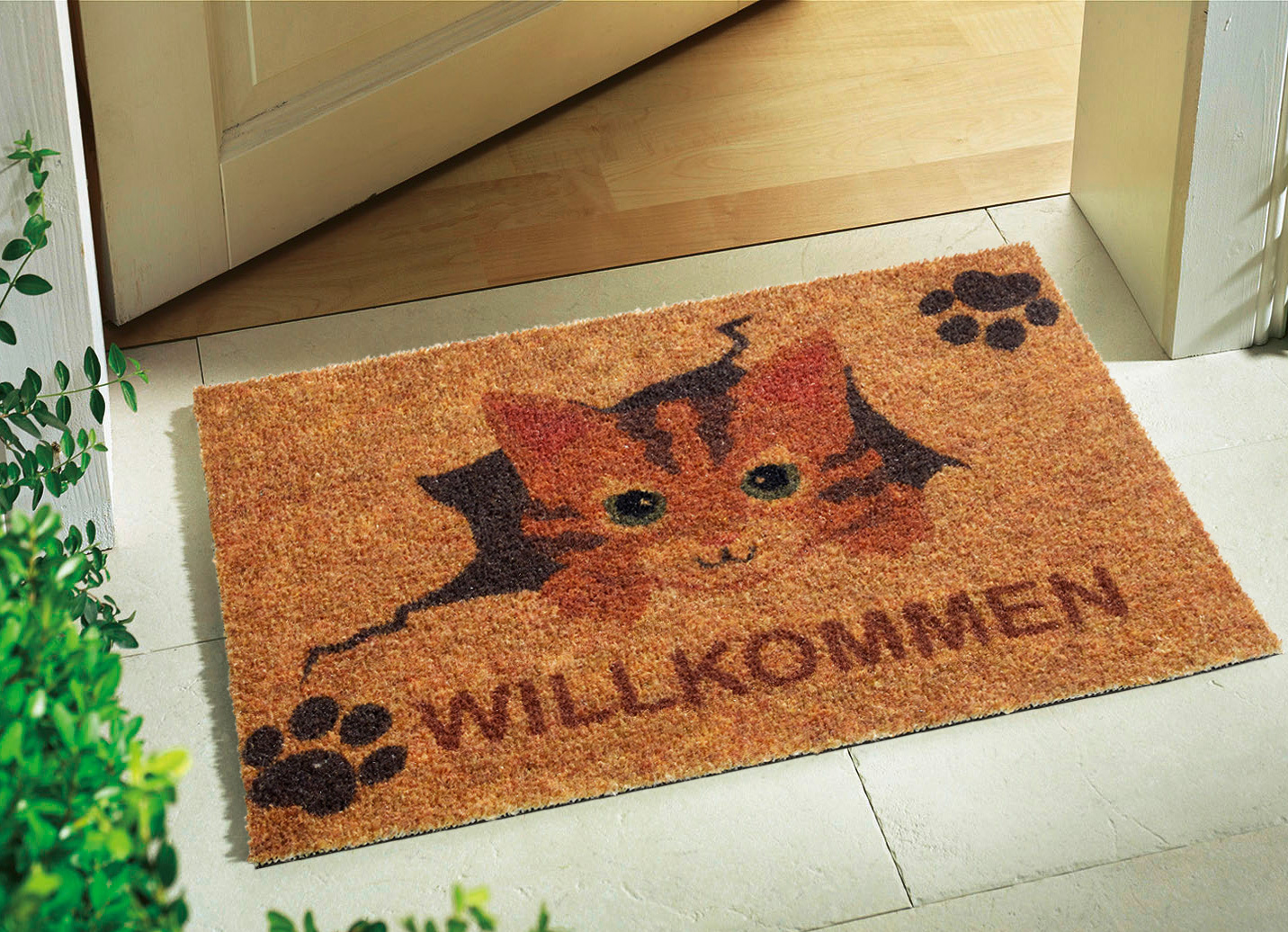 Fußmatte mit rutschhemmender Viny-Rückseite
