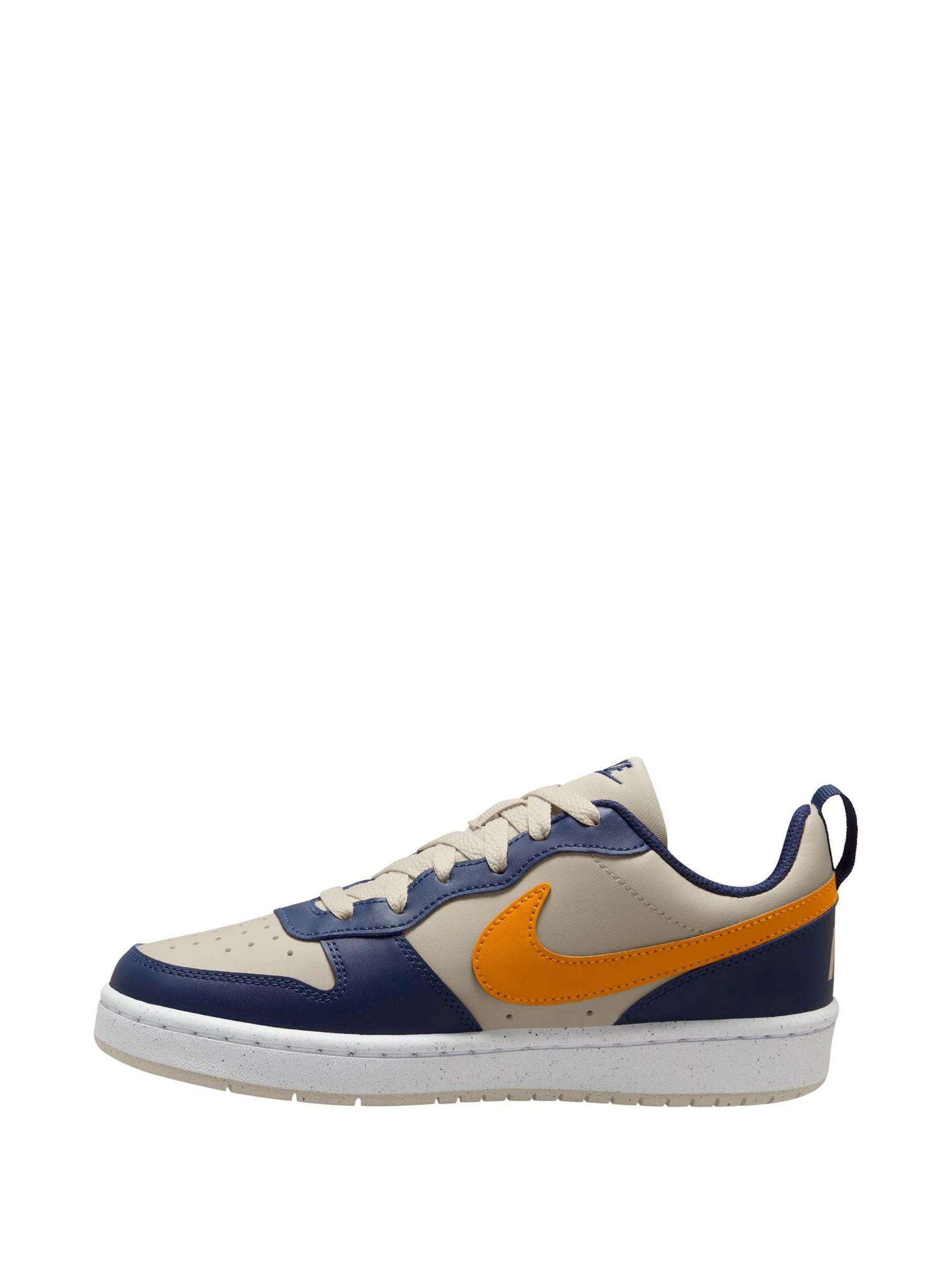 Marineblauw Natuurlijk Oranje - Nike Youth Court Borough Low Recraft sneakers