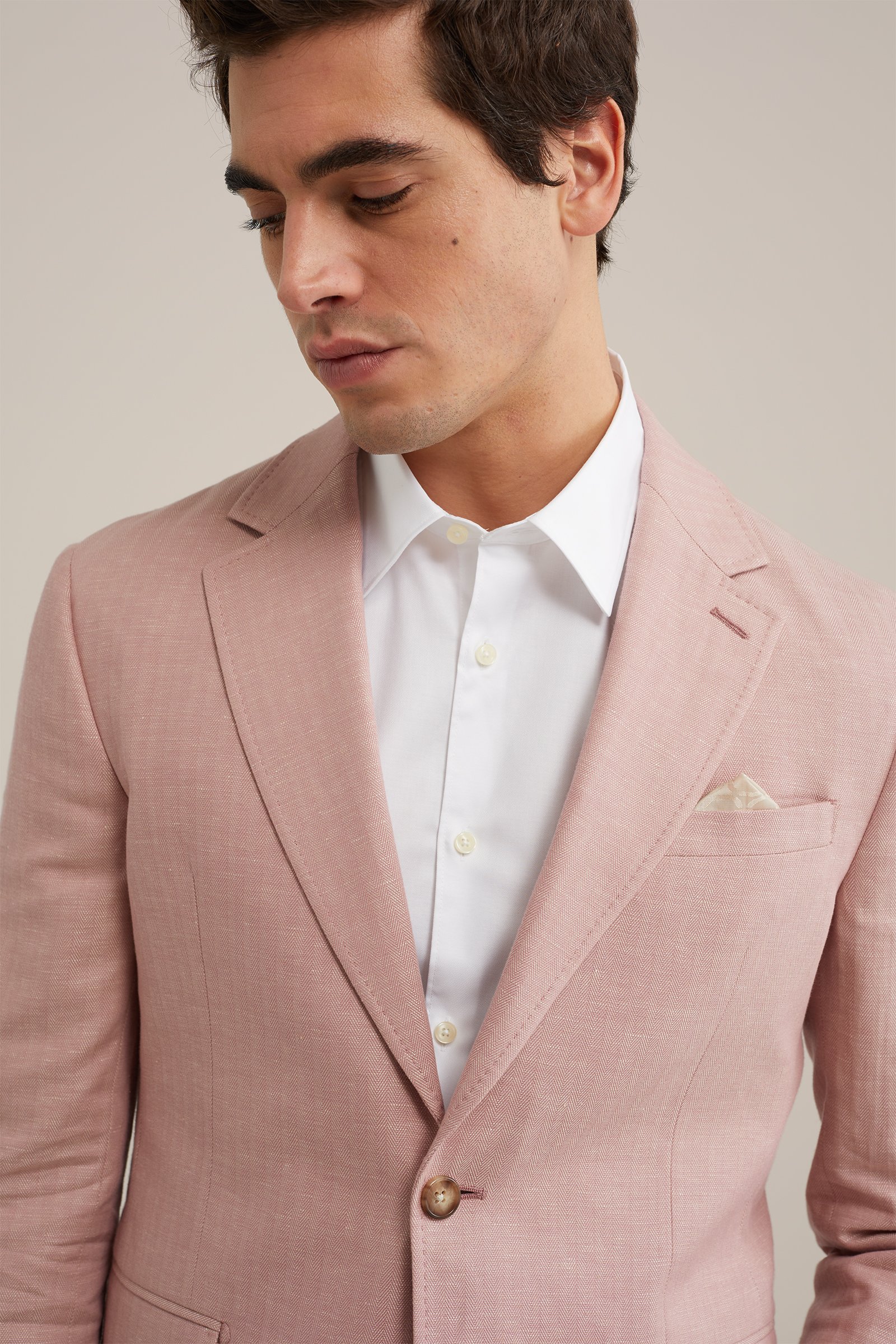 premium linnenmix blazer Van Gils Oudroze