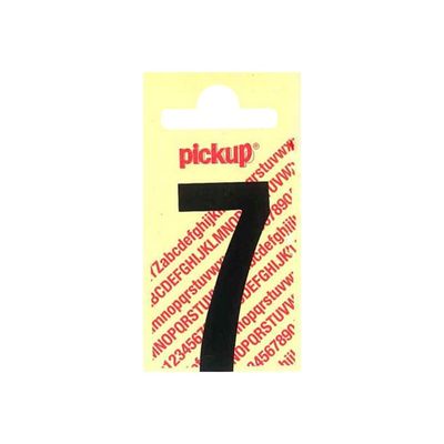 Pickup - Étiquette autocollante - 90 mm - Chiffre 7 - noir mat