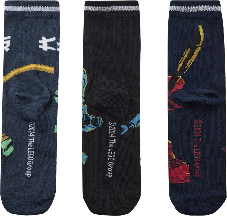 LEGO kidswear-LEGO børnetøj LWARIS 613 - 3-PACK SOCKS Blå