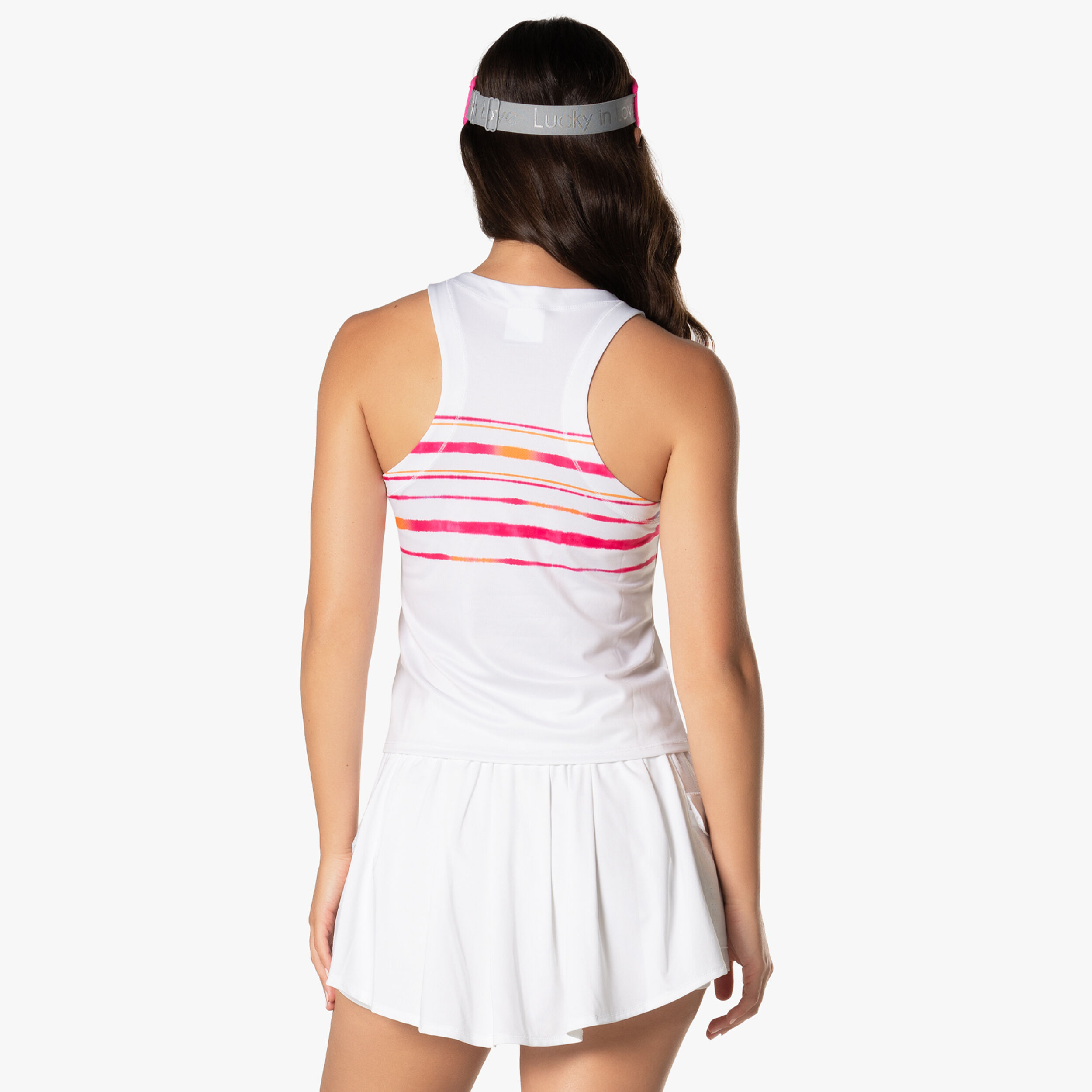 Lucky in Love Shock N' Awe Débardeur Tank Top Femmes - Blanc , Corail