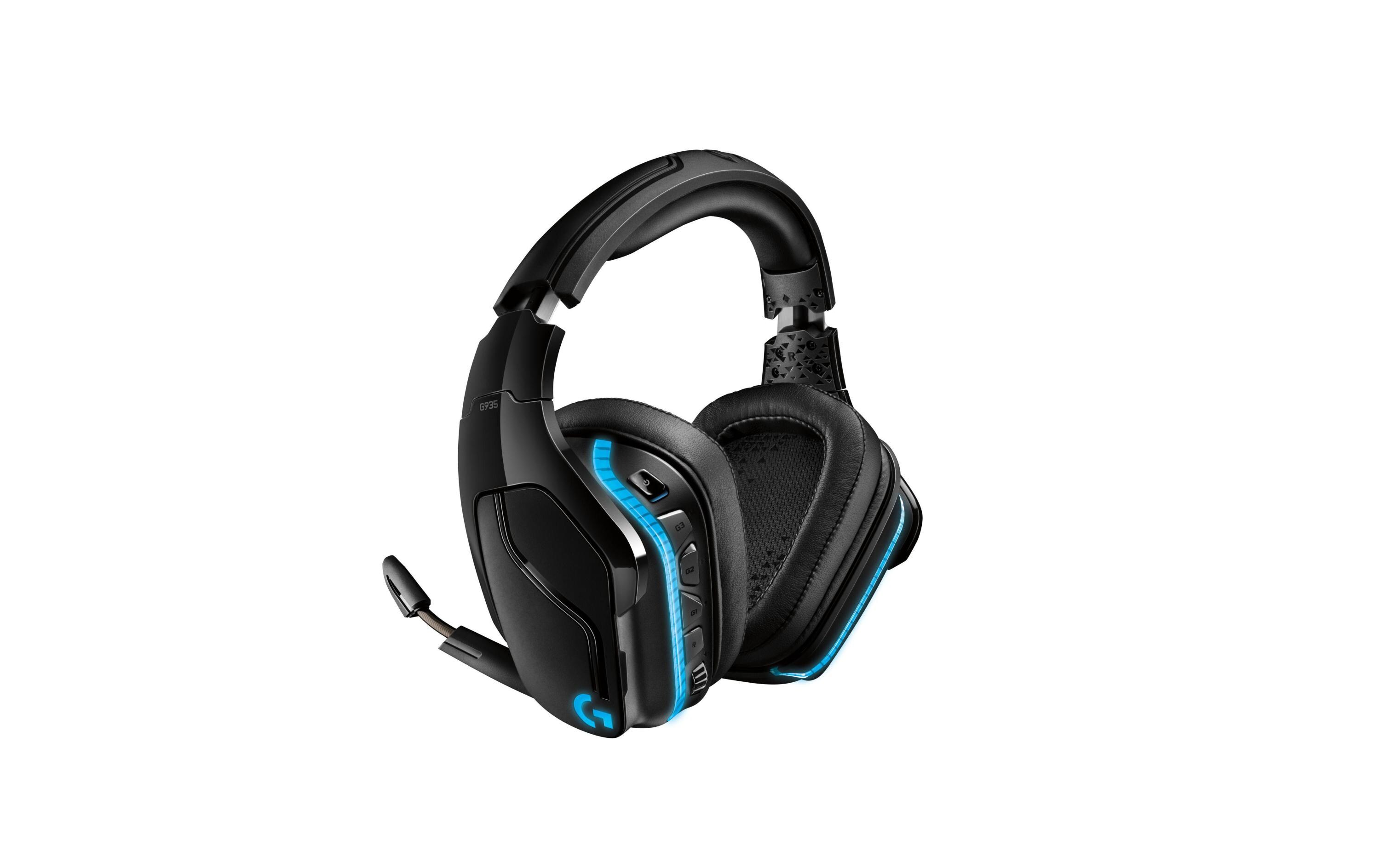 Headset G935 7.1 Surround Wireless SchwarzKabelloses Gaming Headset mit 7.1 Surround Sound und RGB Beleuchtung