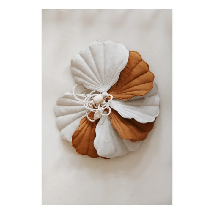 Moi Mili Guirlande décorative en lin  | Caramel