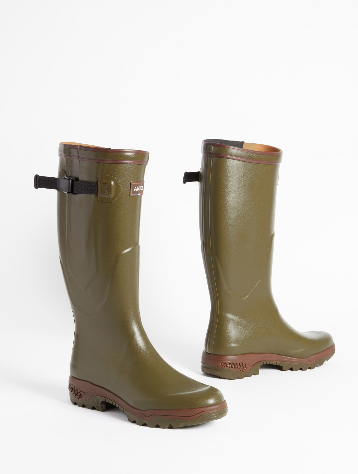 La première botte anti-fatigue  adaptée à tous les mollets KAKI