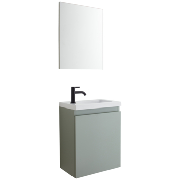 Allibert Fonteinmeubel Portopack met Spiegel - Groen - 40 cm