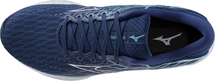 Mizuno Men's Wave Inspire 20 Estate Blue/White/River Blue