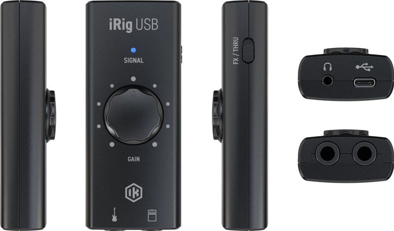 IK Multimedia - iRig USB - Audio-interface - Zwart - Universele gitaarinterface met USB-C