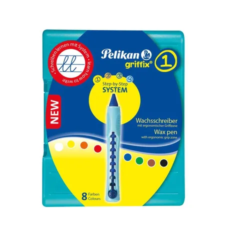 Pelikan griffix® 1 Wachsschreiber in Schiebehülse, 8 Stück