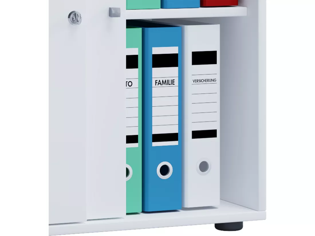 Armoire de bureau portes coulissantes Lona 2x
