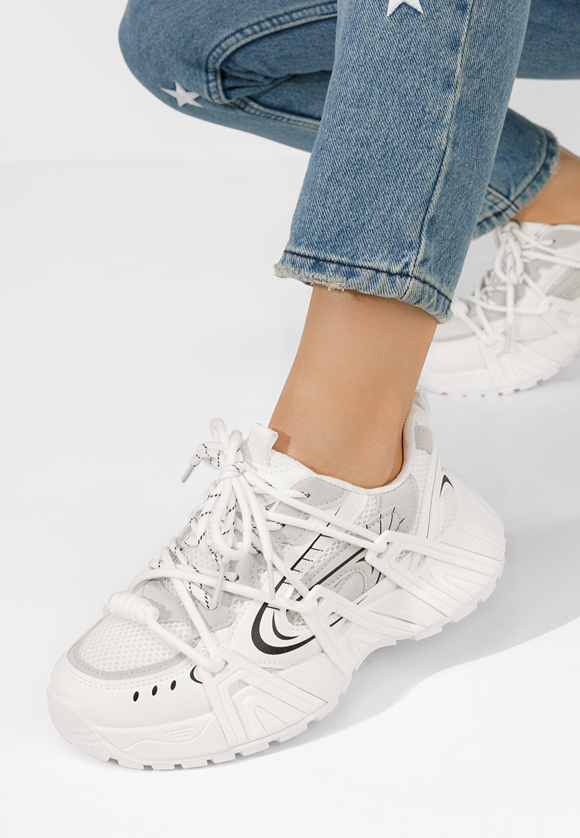 Baskets pour femme blancs Lindy