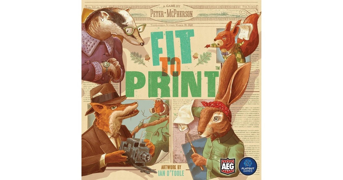 European Player NetworkFit to Print Bordspel  (Engels, 1 - 6 spelers, 15 - 30 minuten, Vanaf 10 jaar)