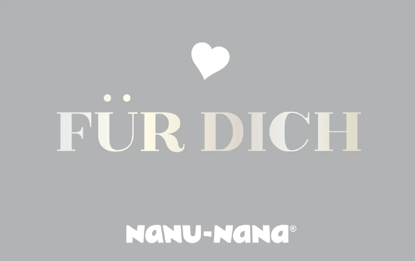 Geschenkgutschein, Für Dich, silber, 50 Euro