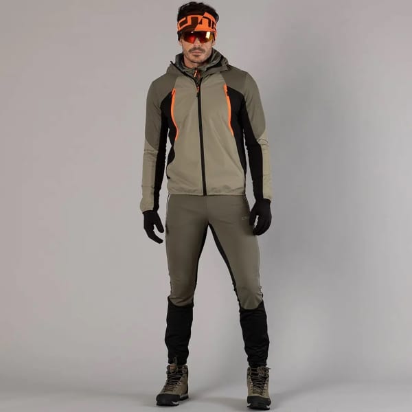 Doudoune ski CMP MAN UNLIMITECH 2.5L JACKET HYBRID FIX HOOD SAGE