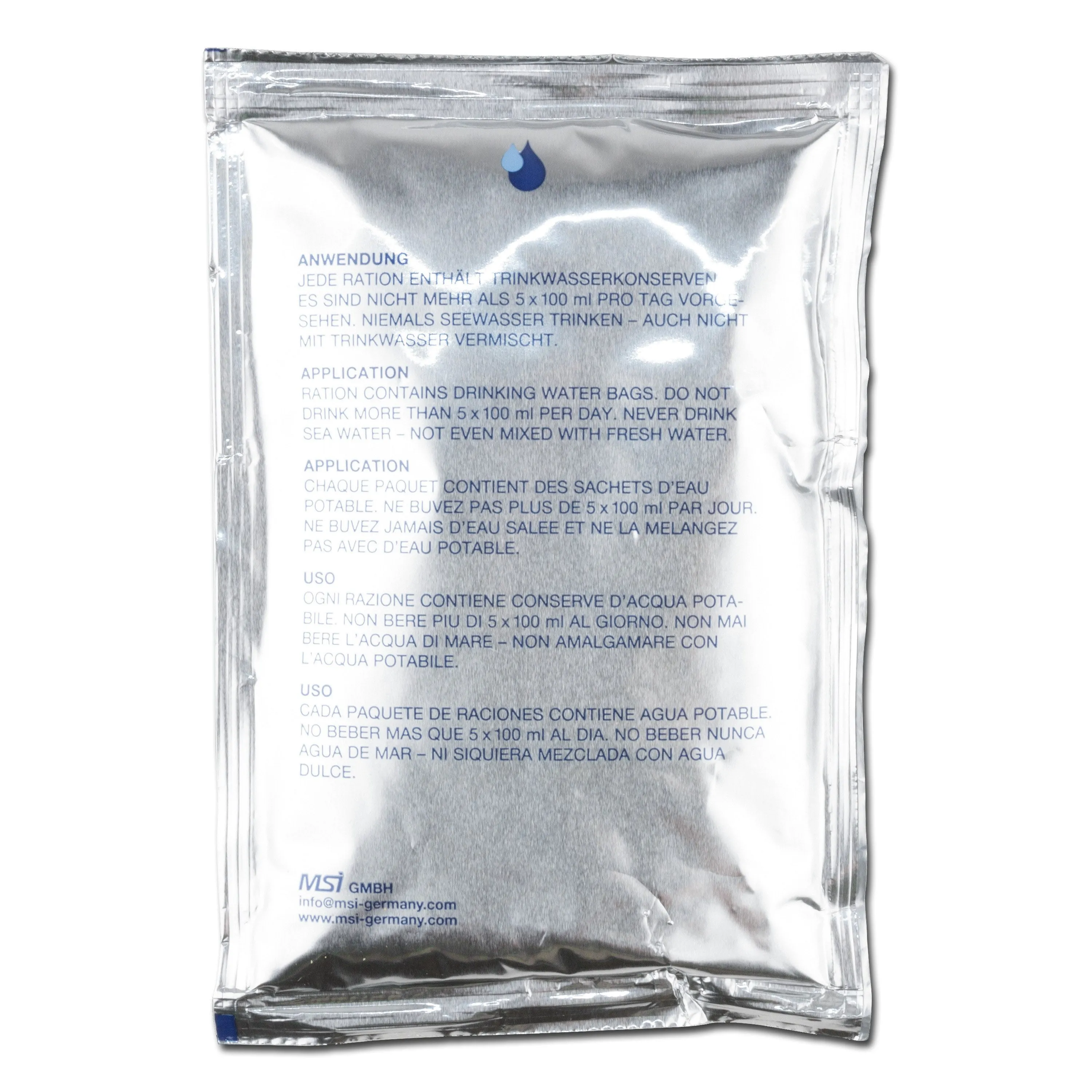 Diverse -  Trinkwasser Emergency 5er Pack