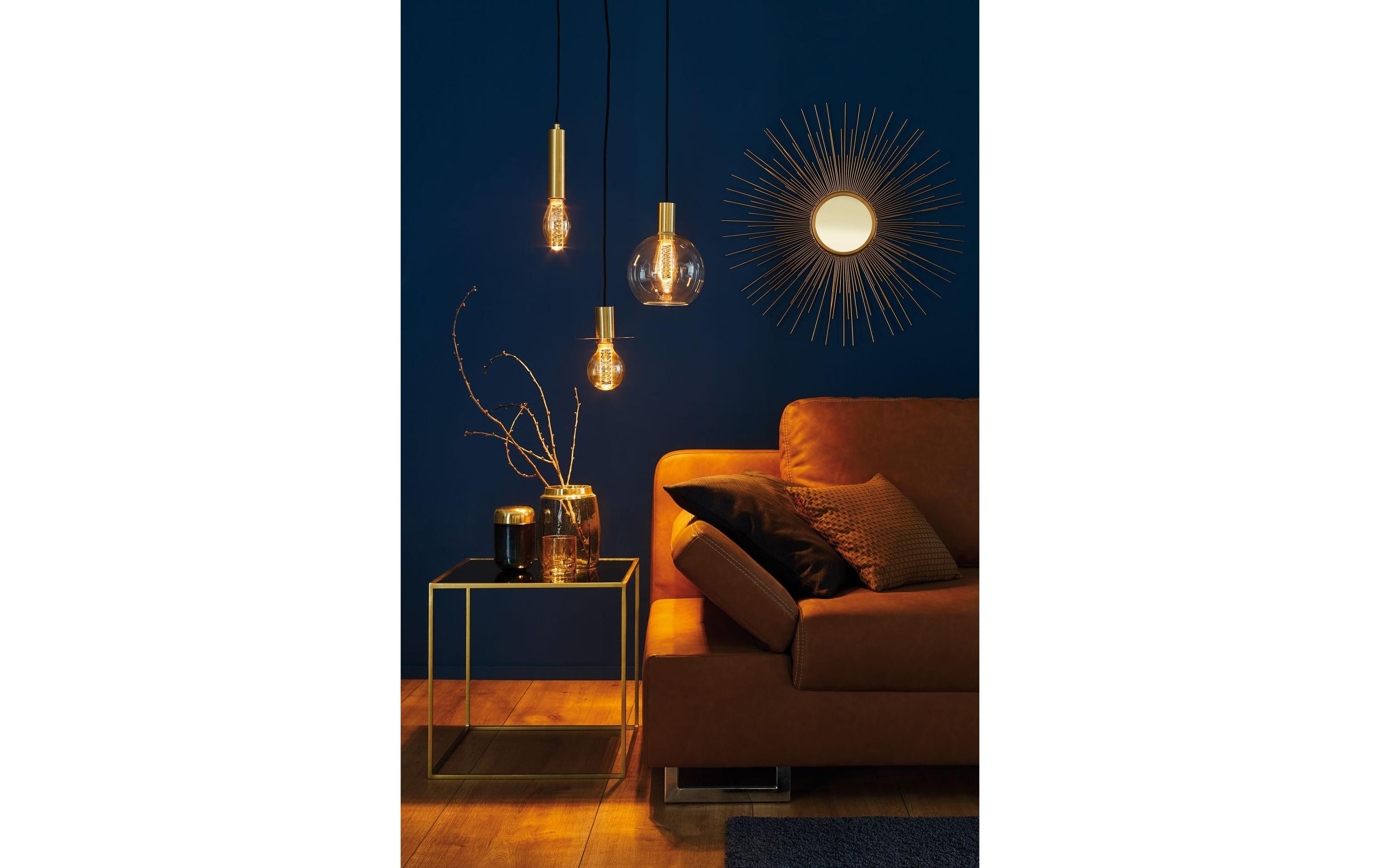Lampe Vintage Kolben 4 W (21 W) E27 SpiralmusterVintage-Kolben ST64 mit Innenkolben Spiralmuster