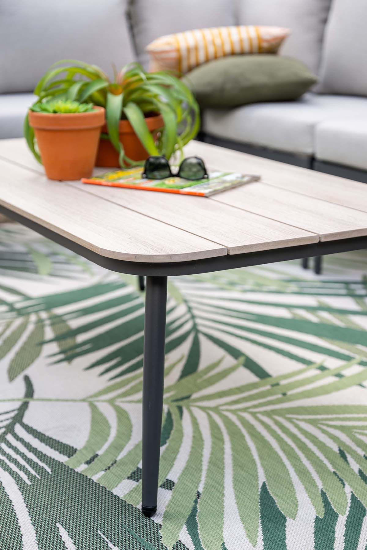 Garden Impressions Teramon 130x70cm lounge tafel - black