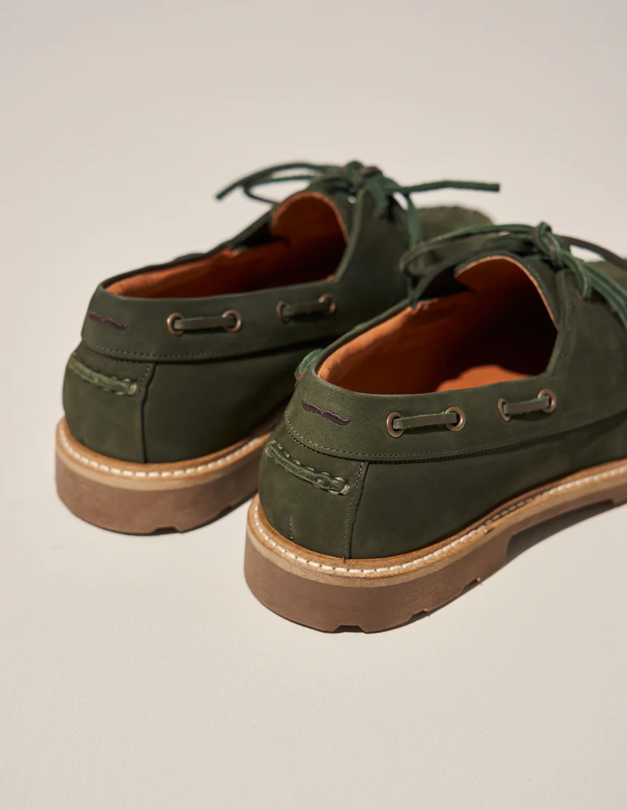 Chaussures Bateau Benoit - Nubuck kaki