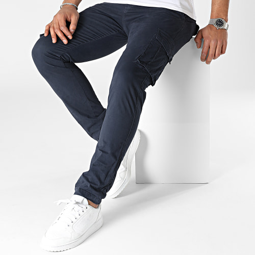 Pantalon Cargo Bleu Marine