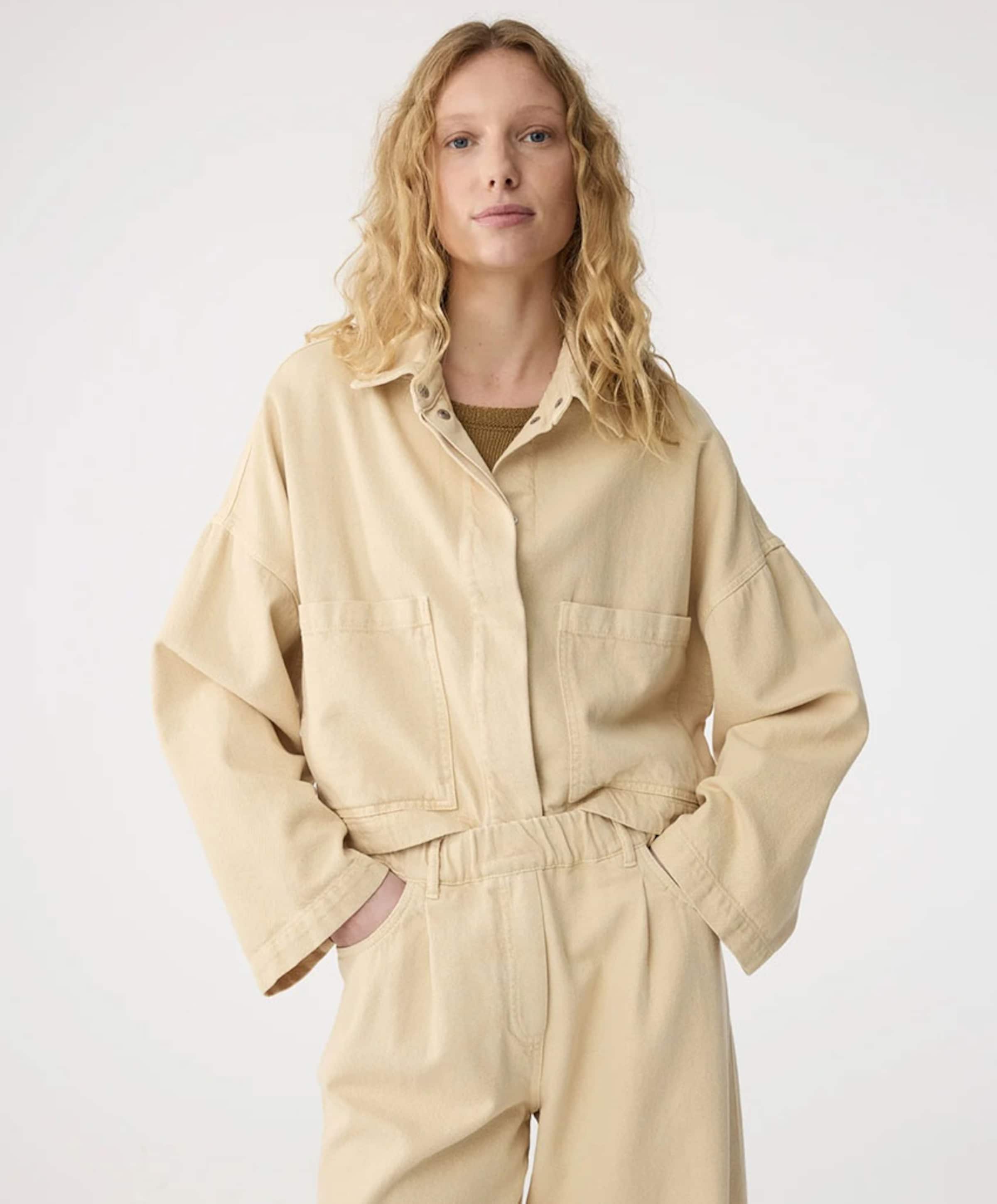 Knit-ted Dames jas beige